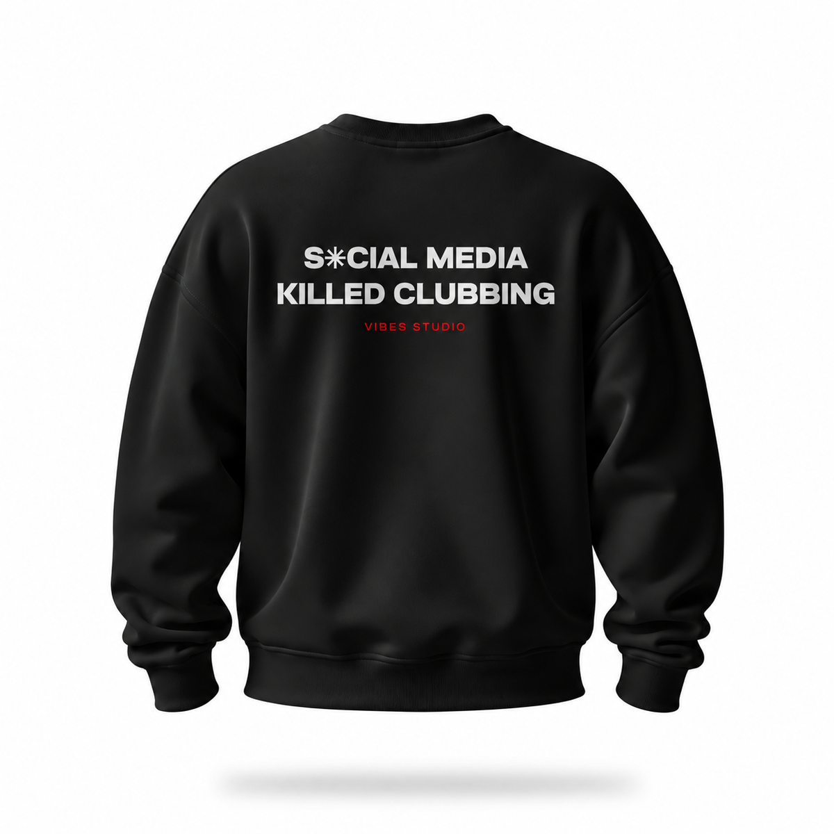 Social Media Killed Clubbing | Felpa girocollo