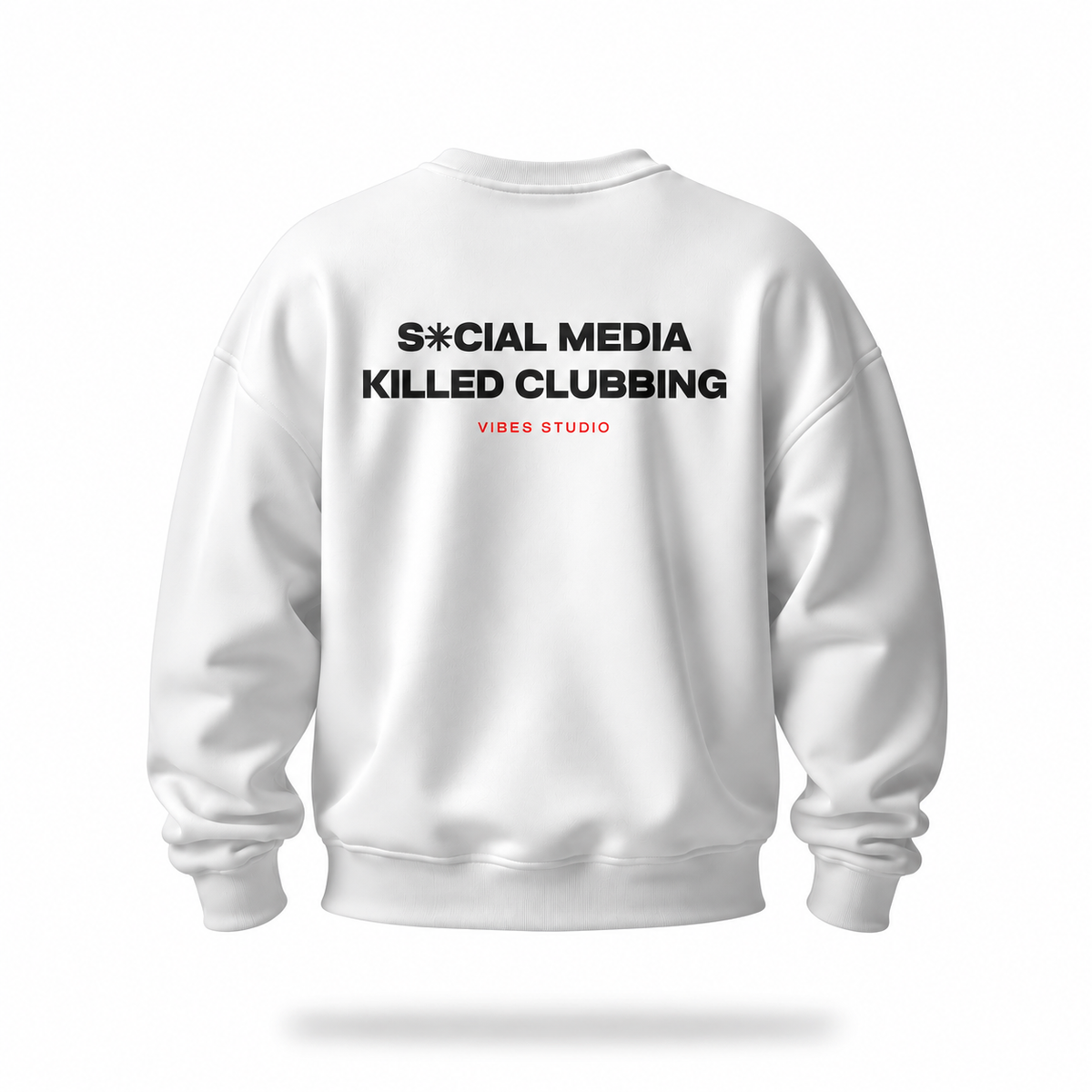 Social Media Killed Clubbing | Felpa girocollo