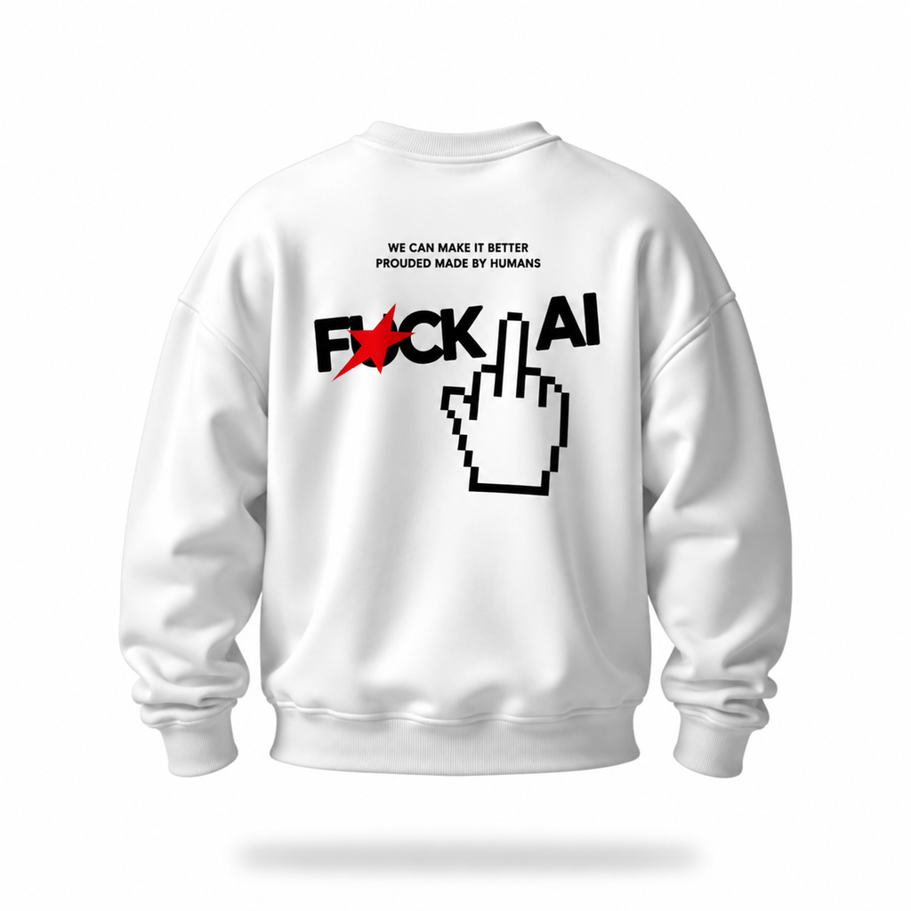 Fuck AI | Felpa girocollo