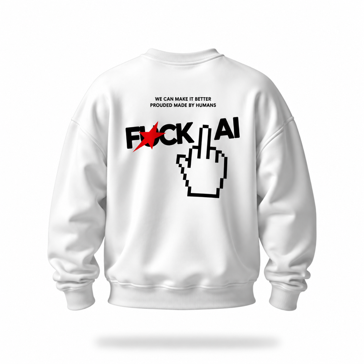Fuck AI | Felpa girocollo