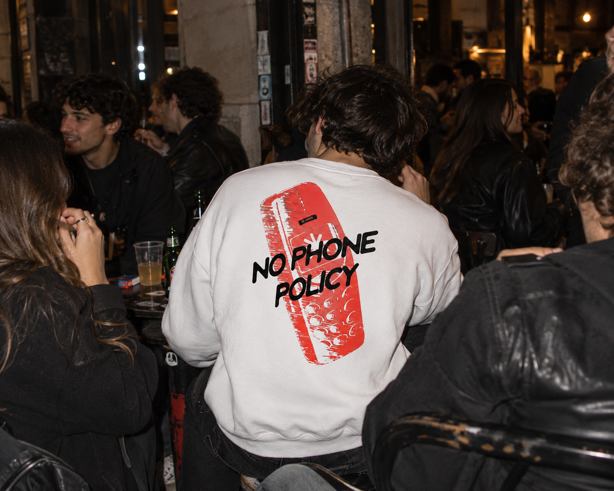 No Phone Policy | Felpa girocollo